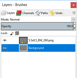 Rearranged Layers, with Background selected