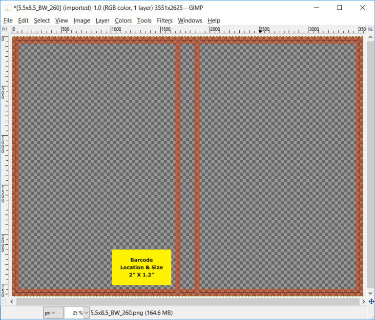 Creating your CreateSpace Paperback Cover using Gimp Blue Paper