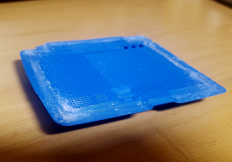 The print is almost solid with support.