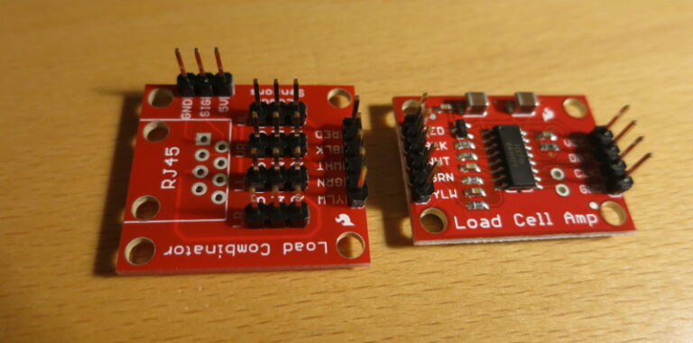 The same boards, with all the headers soldered in place