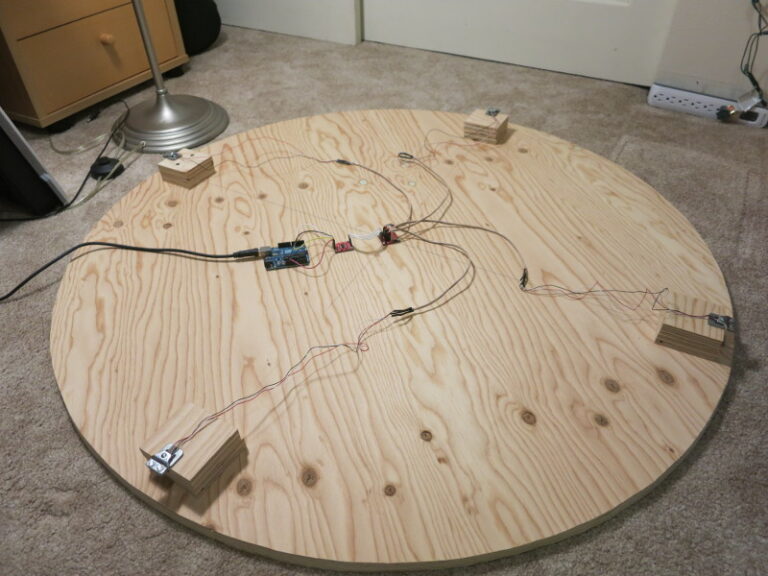 The assembled base of the weight scale