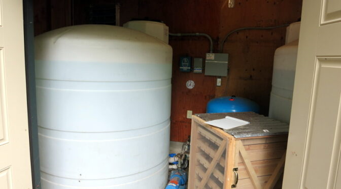 The well tanks, which I hope to monitor the water level of.