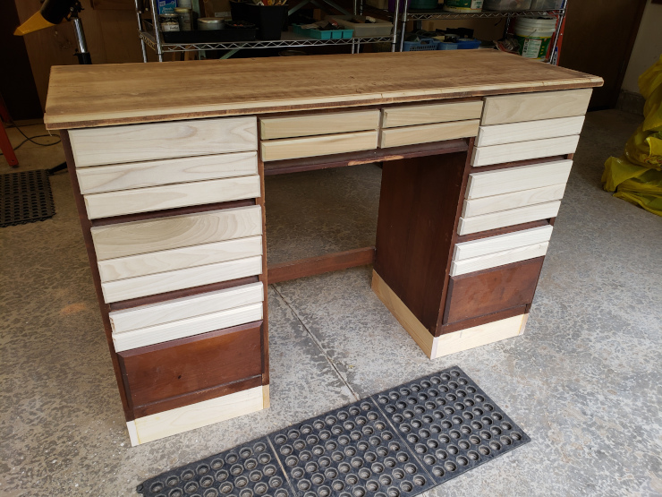 Drawers added and height increased