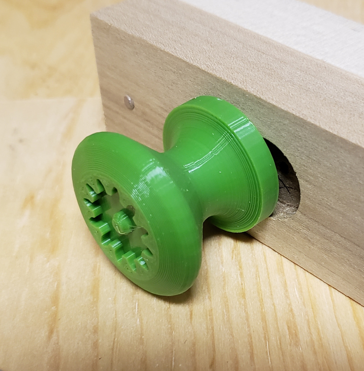 My custom, 3D printed drawer pull knobs